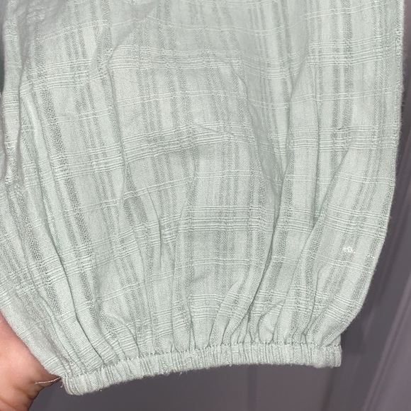 NWT Lumière Mint Boho Ruffle Oversized Romper Size Large - Picture 11 of 16